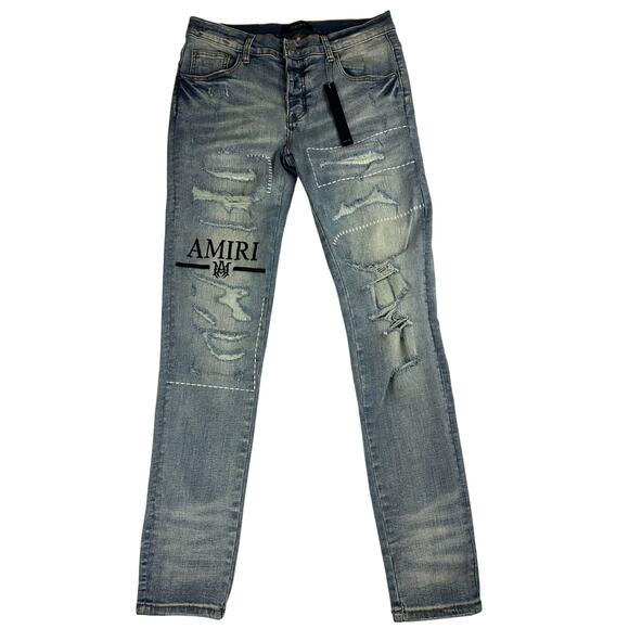 Amiri  MA Bar Logo Men's Jeans Size 31 - Picture 1 of 10